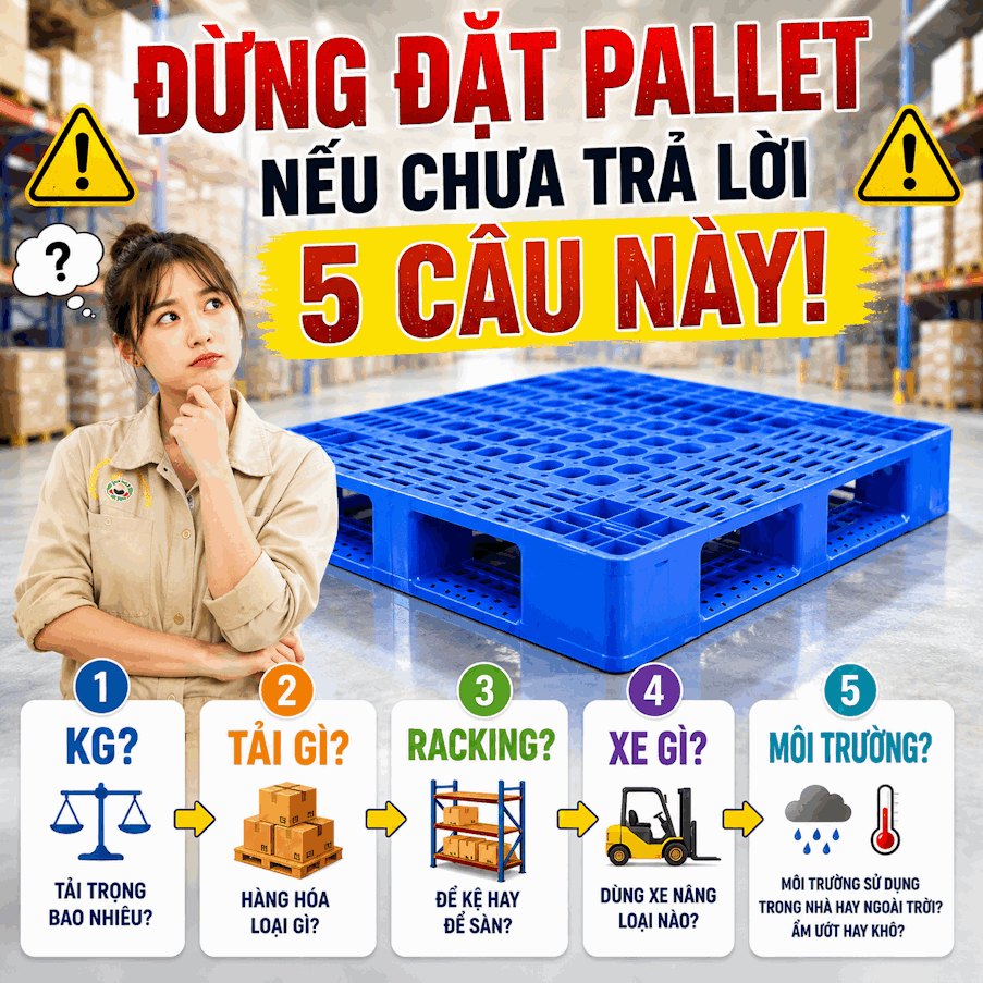 Đừng Đặt Pallet Nhựa Nếu Chưa Trả Lời 5 Câu Hỏi Này