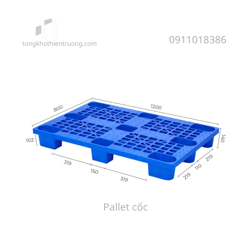 Pallet nhựa kích thước 1200x800 cho xuất khẩu