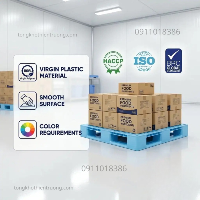 Pallet nhựa cho kho lạnh