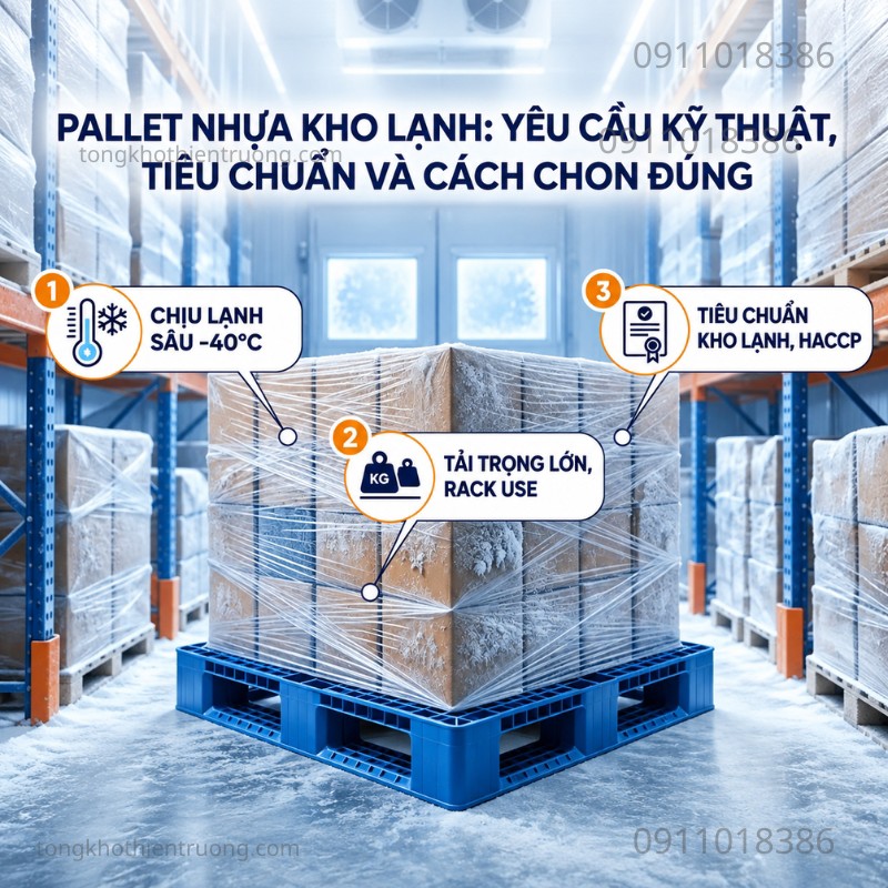 Pallet Nhựa Dùng Trong Kho Lạnh: 5 Yếu Tố Cần Kiểm Tra