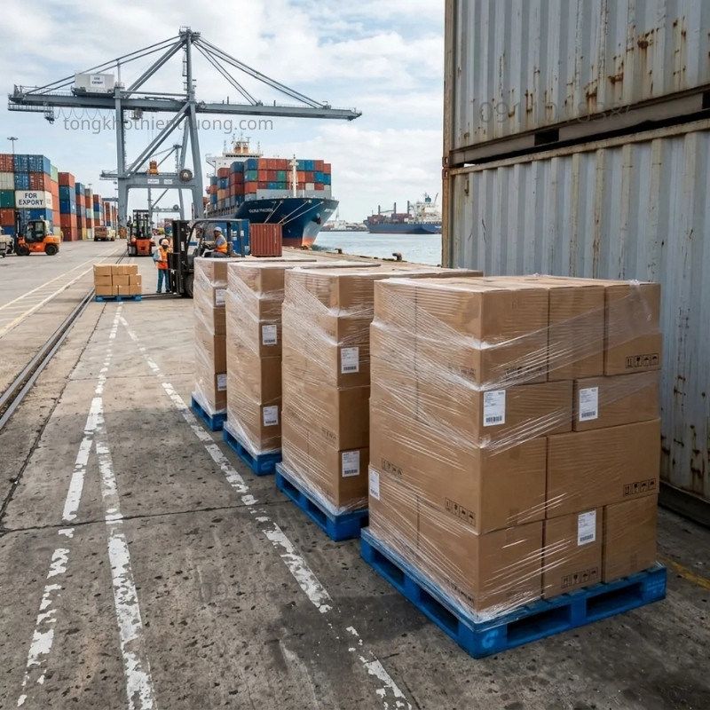 Pallet nhựa liền khối - Ứng dụng trong xuất khẩu