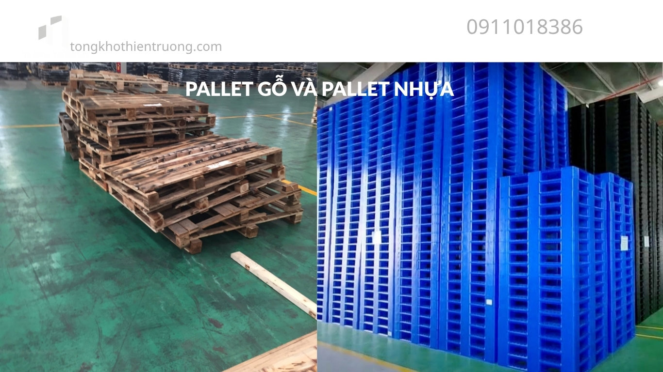 So sánh Pallt gỗ và pallet nhựa