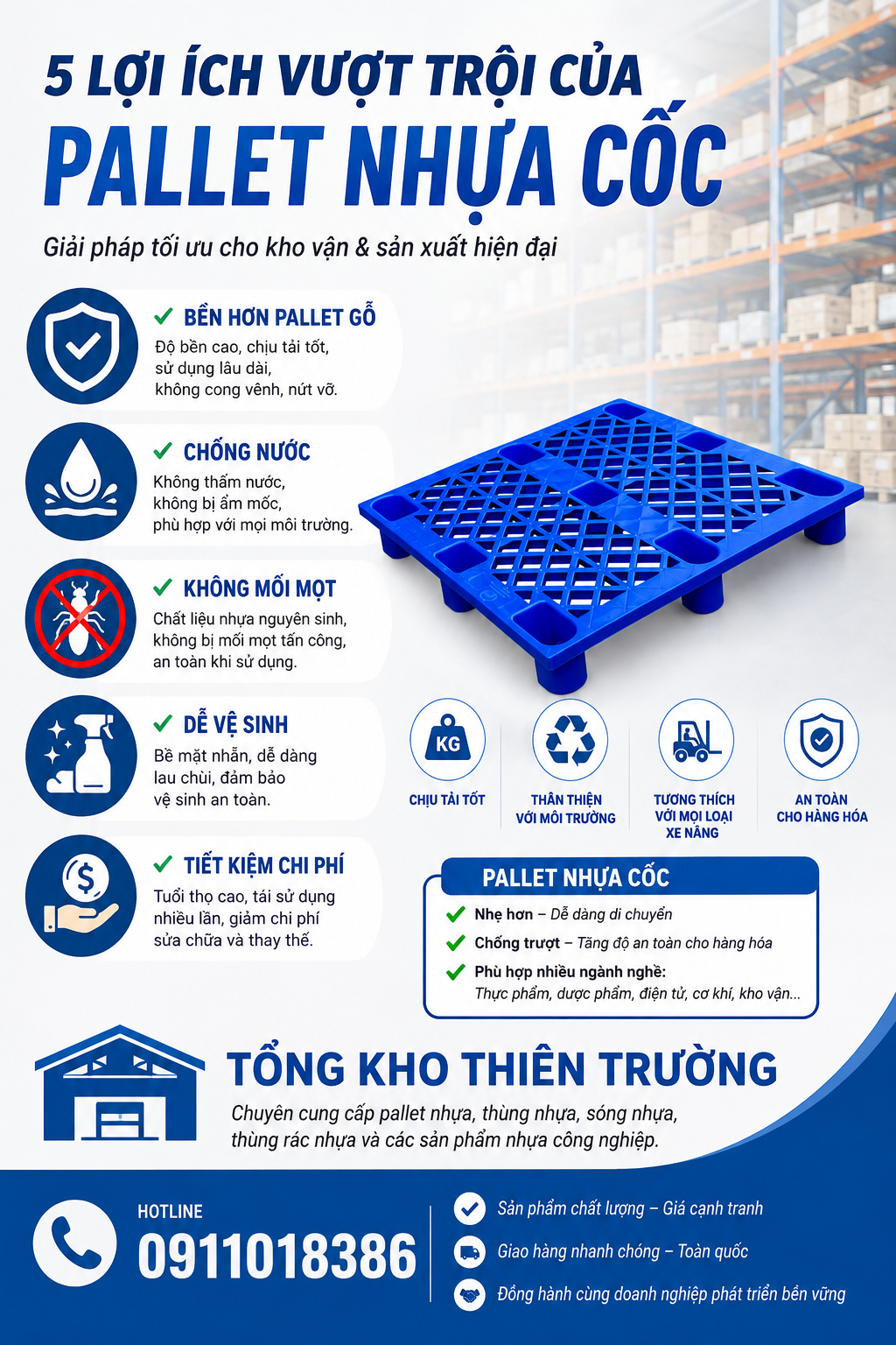 Lợi ích Pallet cốc