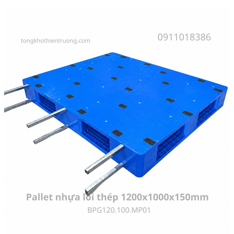 Pallet nhựa lõi thép 1200x1000x150mm BPG120.100.MP01
