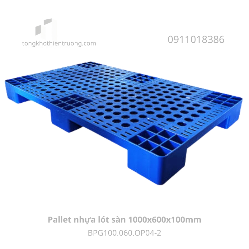Pallet nhựa lót sàn 1000x600x100mm BPG100.060.OP04-2