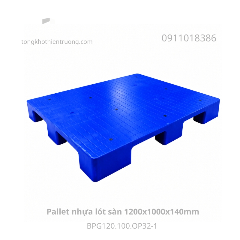 Pallet nhựa lót sàn 1200x1000x140mm BPG120.100.OP32-1