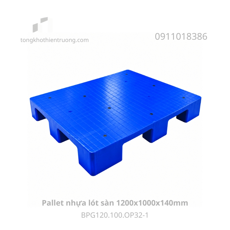 Pallet nhựa lót sàn 1200x1000x140mm BPG120.100.OP32-2