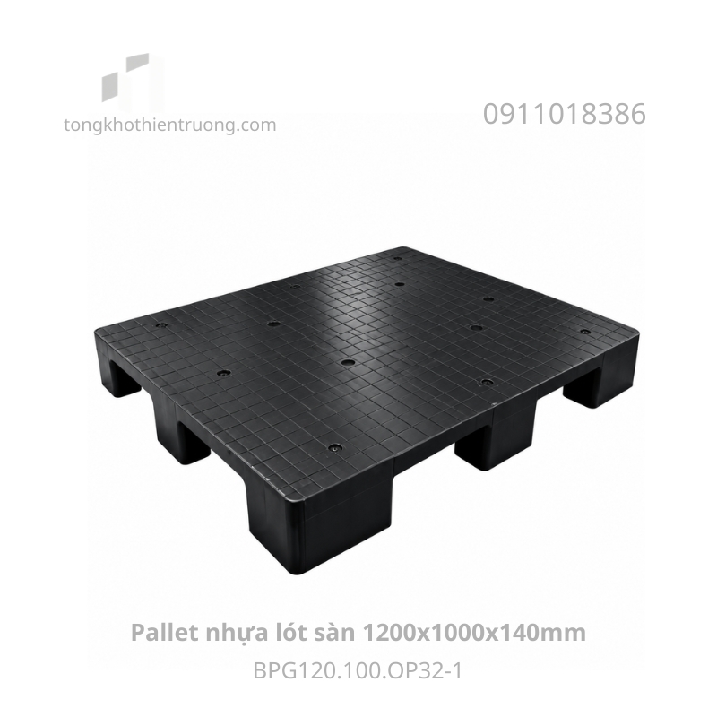 Pallet nhựa lót sàn 1200x1000x140mm BPG120.100.OP32-3