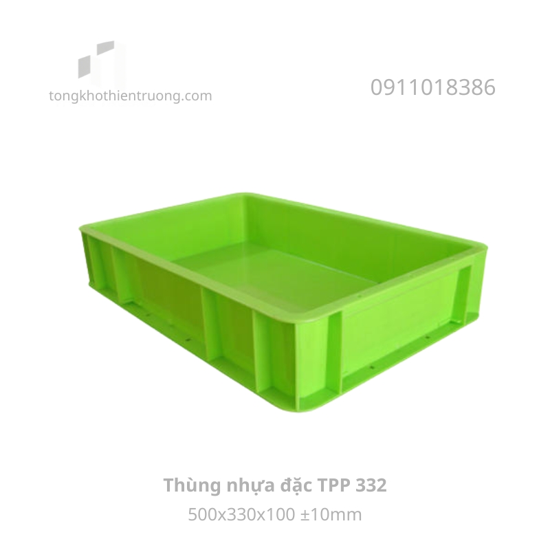 Thùng nhựa đặc TPP 332