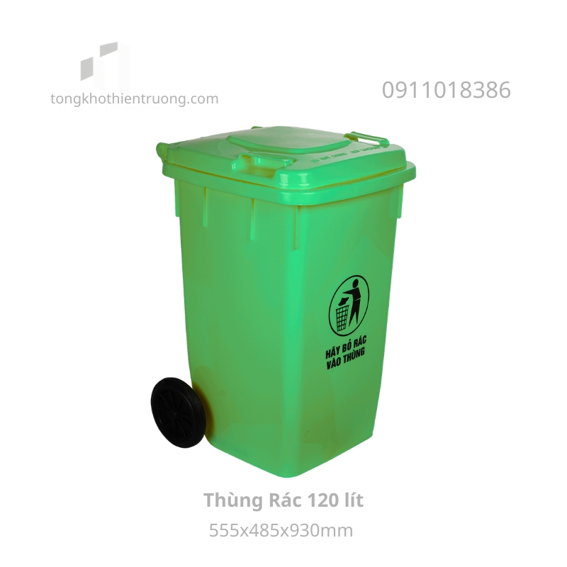 Thùng rác nhựa 120 lít
