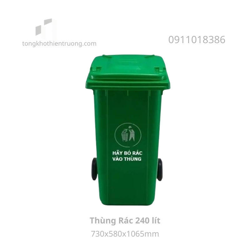Thùng rác nhựa 240 lít
